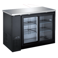 EFI CBBGDS2-48CC 48.8" Refrigerated Back Bar Cooler with Sliding Glass Doors