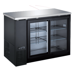 EFI CBBGDS2-48CC 48.8" Refrigerated Back Bar Cooler with Sliding Glass Doors