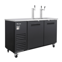 Blue Air BLKC69-3B-HC 69-Inch Black Exterior Draft Beer Dispenser