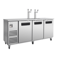 Blue Air BLKC90-4S-HC 90-Inch Three-Door Commercial Draft Beer Dispenser