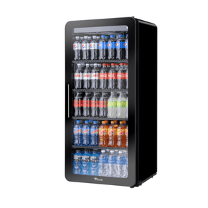 True CVM-11-HC~EGC01 24.88-Inch Contemporary Curved Glass Refrigerated Merchandiser