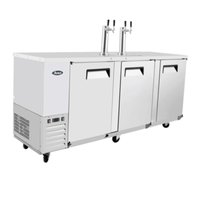 Atosa MKC90GR 89-Inch 3-Door Draft Beer Cooler, 4 Half-Barrel Capacity