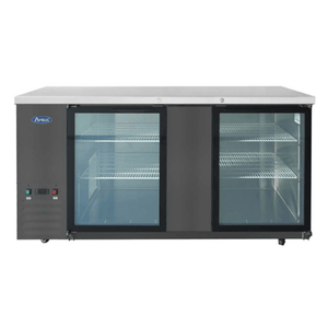 Atosa SBB69GGRAUS2 68-Inch 18.6 Cu. Ft. Glass Door Refrigerated Back Bar Cabinet