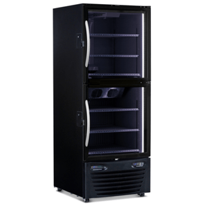 Minus Forty 22-UDGH-L2-BK-BI 30-Inch Hybrid Refrigerator and Freezer Glass Door Merchandiser
