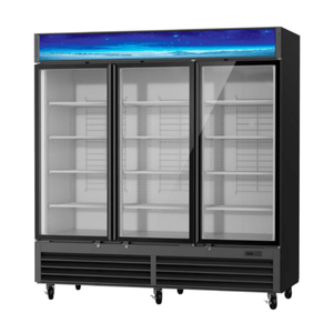 Blue Air BGM72B-HC 78-Inch Three-Door Refrigerated Glass Merchandiser