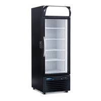Minus Forty 19-USGR-L2 Black Glass Door Display Refrigerator Merchandiser