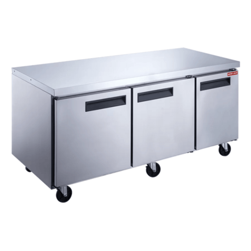 New Air NUF-072-SS 73-Inch 3-Door Undercounter Commercial Freezer