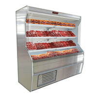 Howard-McCray 38" Stainless Steel Open Refrigerated Meat Display Case (SC-M32E-3-S-LED)