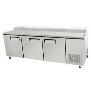 EFI Versa-Chill CPDR3-93VC 93-Inch 3-Door Refrigerated Pizza Prep Table
