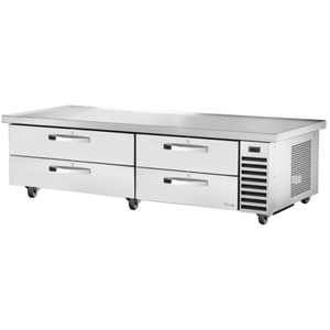 True TRCB-82-86-HC~SPEC3 86.25-Inch Spec 3 Refrigerated Equipment Stand and Chef Base