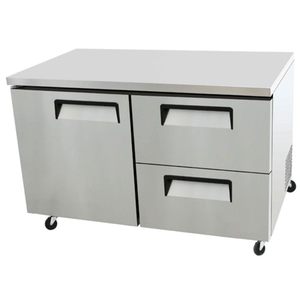 EFI CUDW2-60VC 60.2-Inch Commercial Undercounter Refrigerator with 1 Door and 2 Drawers