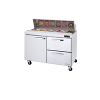 Blue Air BLPT48-D2R-HC 48" Refrigerated Sandwich Prep Table with 2 Drawers and 1 Door