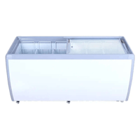 Ancaster FG-560 71-Inch Glass Top Ice Cream Freezer and Dipping Cabinet