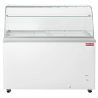New Air NIF-60-DC 16.1 Cu. Ft. Flat Glass Ice Cream Dipping Freezer