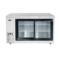 Atosa SBB69SGGRAUS1 68-Inch Shallow Depth Back Bar Cooler with Sliding Doors