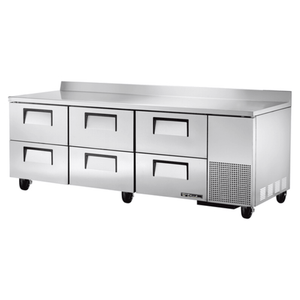 True TWT-93D-6-HC 93.25" Deep 6-Drawer Commercial Worktop Refrigerator