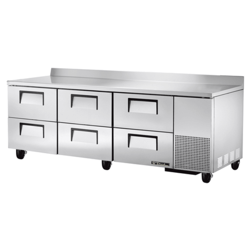 True TWT-93D-6-HC 93.25" Deep 6-Drawer Commercial Worktop Refrigerator