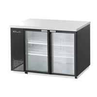 Blue Air BBB59-2SG-HC 59" Two-Section Glass Door Back Bar Refrigerator