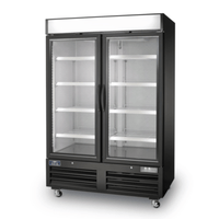 Arctic Air AFGDM49 49 Cu. Ft. Two-Door Glass Merchandising Freezer - 54-Inch