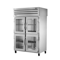 True 52.63" 2-Section SPEC SERIES Pass-Thru Refrigerator - STG2RPT-4HG-2S-HC