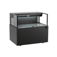 EFI CGOMS-3624 35.4-Inch Black Straight-Sided Open-Air Refrigerated Display Case