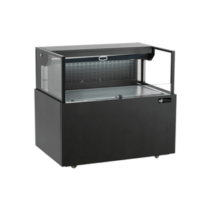 EFI CGOMS-3624 35.4-Inch Black Straight-Sided Open-Air Refrigerated Display Case