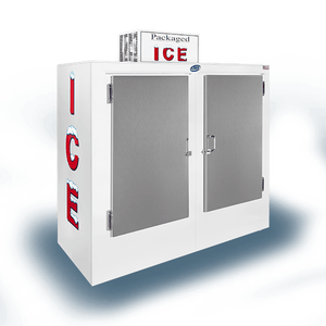 Leer L064UCSP 64-Inch 65 Cu. Ft. Outdoor Solid Door Ice Merchandiser