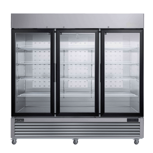 EFI C3-82GDSVC 77 Cu. Ft. 3-Door Glass Merchandising Refrigerator