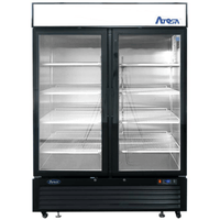 Atosa MCF8721ES 54.4-Inch 2-Section Glass Door Display Freezer