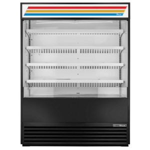True TOAM-60-HC~TSL01 60-Inch Black Open Air Display Refrigerator