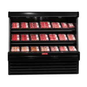 Howard-McCray SC-OM35E-8L-B-LED 99" Black Self-Contained Open Refrigerated Display Case