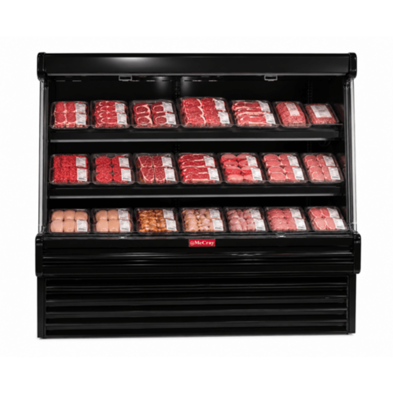 Howard-McCray SC-OM35E-8L-B-LED 99" Black Self-Contained Open Refrigerated Display Case