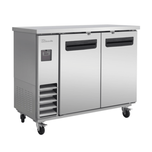 Blue Air BLNBB-48S-HC 49-Inch Narrow Depth 2-Door Solid Back Bar Refrigerator