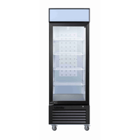EFI Versa Chill C1-27GDVC-L 27-Inch Black Glass Door Merchandiser Refrigerator - Left Hinge