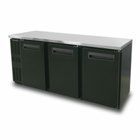 Blue Air BNB-72BT-HC 72-1/4" Shallow-Depth 3-Door Back Bar Refrigerator