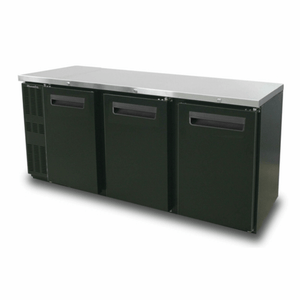 Blue Air BNB-72BT-HC 72-1/4" Shallow-Depth 3-Door Back Bar Refrigerator