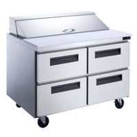 New Air 60-Inch 4-Drawer Refrigerated Sandwich Prep Station NPT-60SA-4D