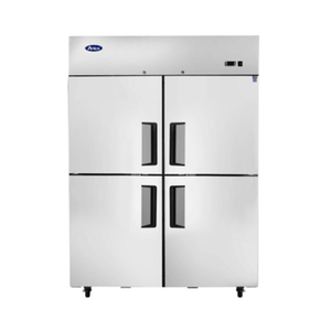 Atosa MBF8011GR 51-3/4" Top-Mount 4-Half-Door Commercial Reach-In Refrigerator