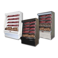 Howard-McCray SC-OM35E-3S-S-LED 39" Stainless Steel Endless Open Refrigerated Meat Merchandiser