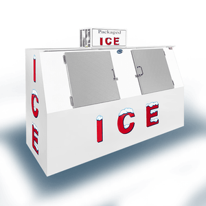 Leer L075SASP 94-Inch Slanted Outdoor Ice Merchandiser 75 Cu. Ft.