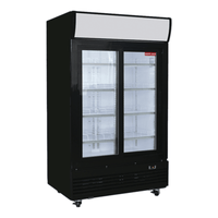 New Air NGR-48-S 48" Double Sliding Glass Door Beverage Display Refrigerator