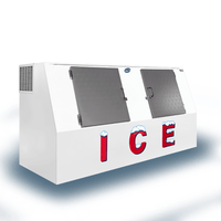 Leer L612LASP 94" Low Profile Auto-Defrost Outdoor Ice Merchandiser - 61 Cu. Ft.