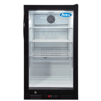Atosa CTD-7T 21.5-Inch Black Countertop Display Refrigerator Merchandiser