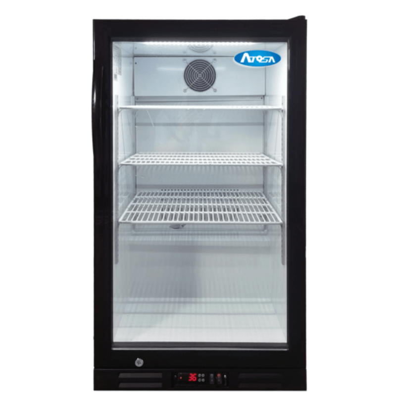 Atosa CTD-7T 21.5-Inch Black Countertop Display Refrigerator Merchandiser
