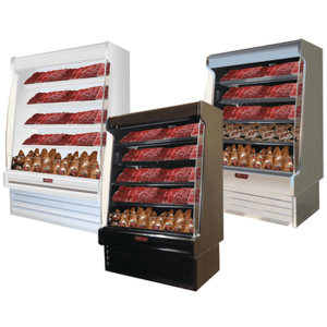 Howard-McCray SC-OM35E-4S-B-LED 51" Black Open Air Packaged Meat Merchandiser