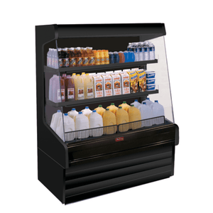 Howard McCray SC-OD30E-6L-B-LED 75" Open Refrigerated Display Case with LED Lighting