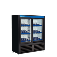 QBD CD4154-HC Black 47-Inch Low-Profile Sliding Glass Door Display Cooler