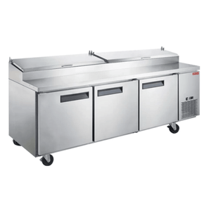 New Air NPT-092-PI 92-Inch Commercial Pizza Prep Station with Three Doors