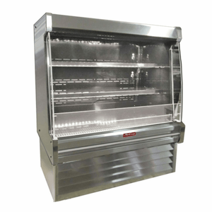 Howard-McCray SC-OD35E-4L-S-LED 51" Stainless Steel Open Dairy Merchandiser
