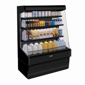 Howard-McCray SC-OD30E-5-B-LED 63-Inch Black Open Refrigerated Display Case